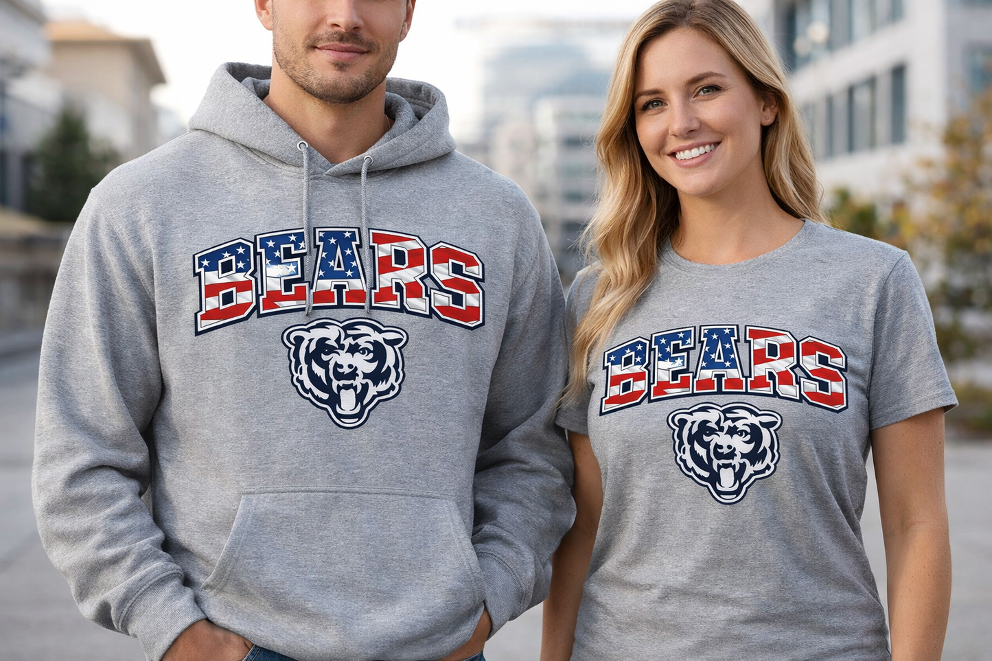 Patriotic Bears Hoodie