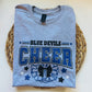 Blue Devils Cheer Pom ALL glitter
