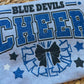 Blue Devils Cheer Pom ALL glitter