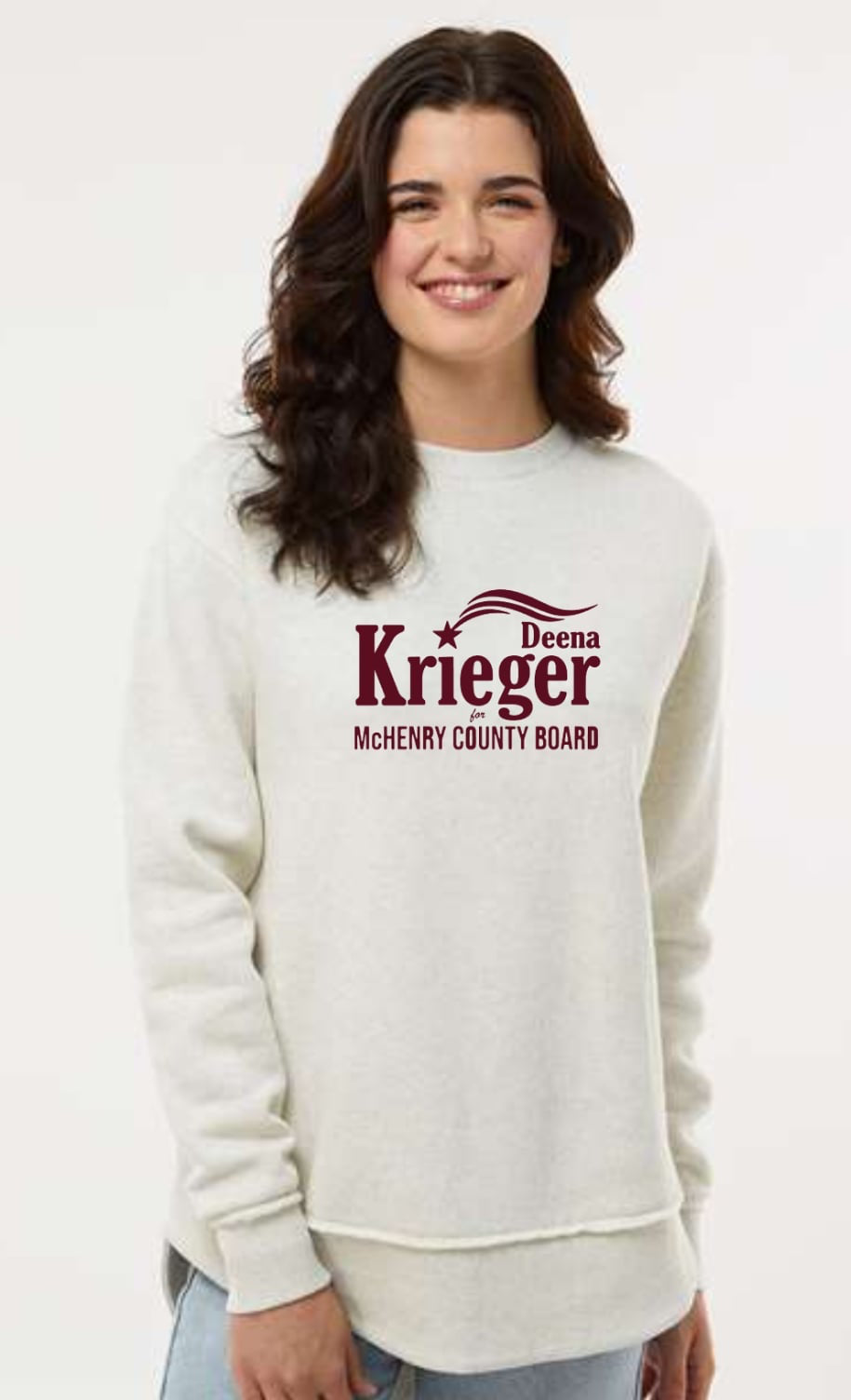 DK Tunic heather grey Front Logo