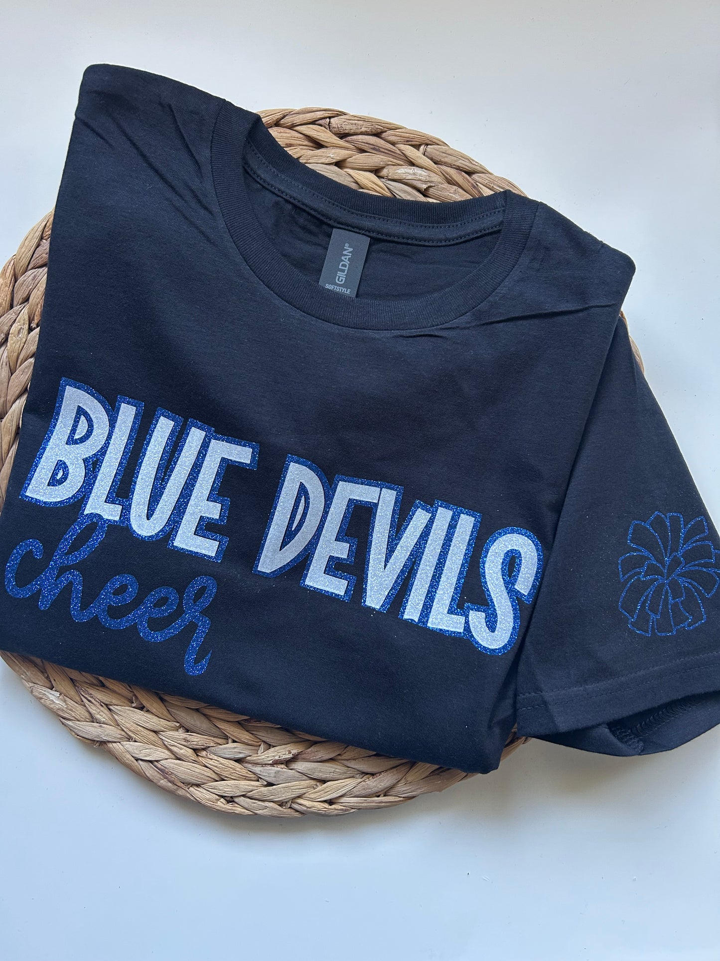 Blue Devils Cheer ALL glitter