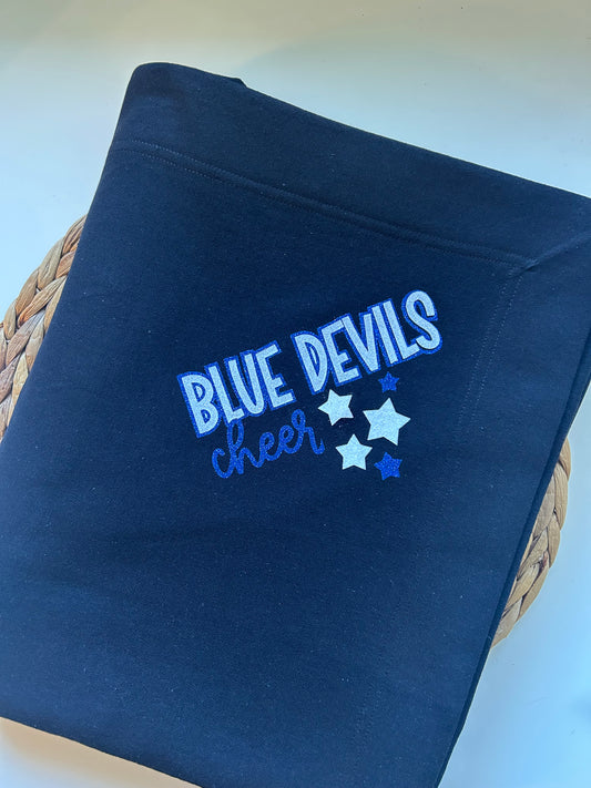 Blue devils cheer stadium blanket