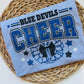 Blue Devils Cheer Pom ALL glitter