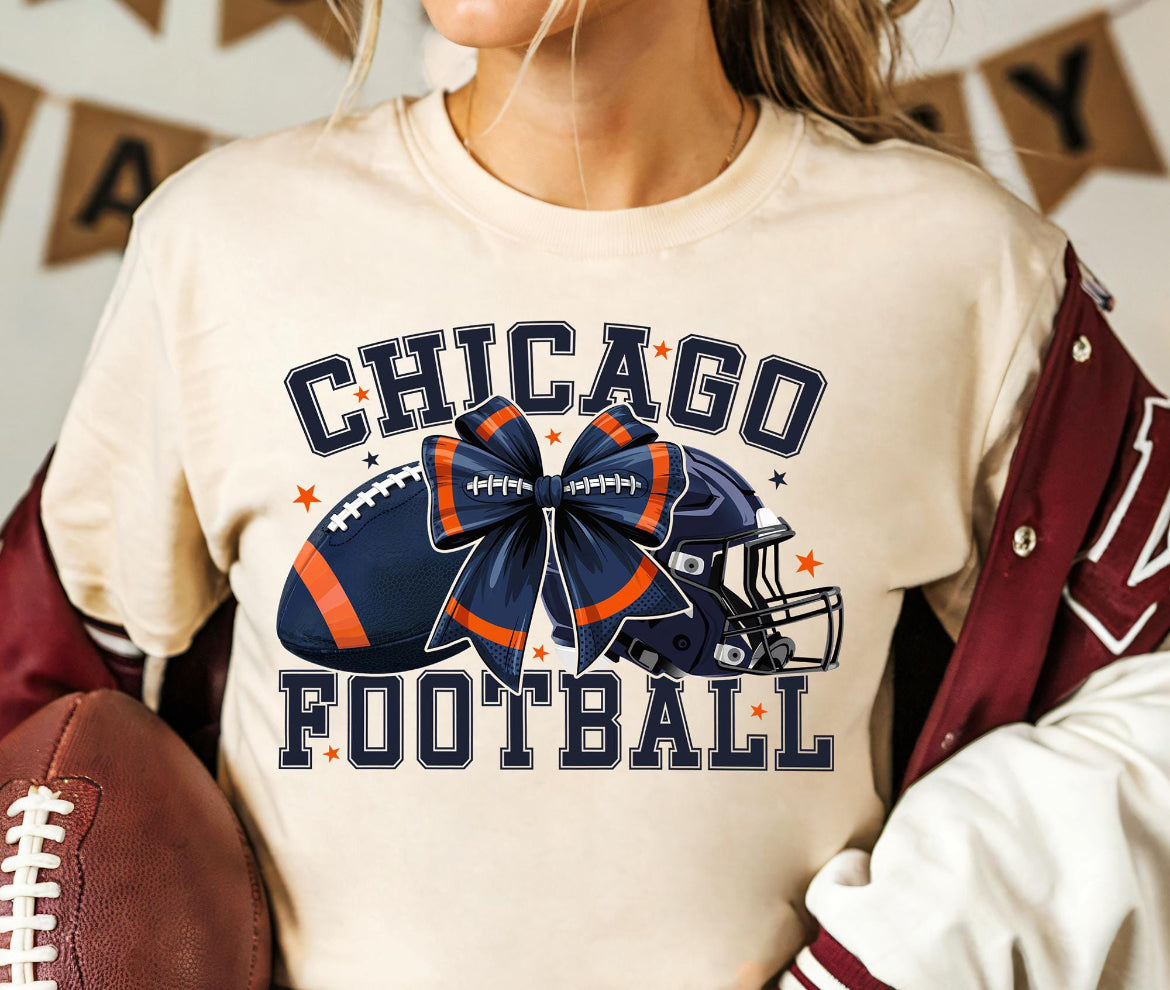 Chicago football coquette bow
