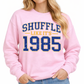 Shuffle like it’s 1985 crewneck BLUE FONT