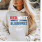 Red, White & Blueberry Hoodie Patriotic