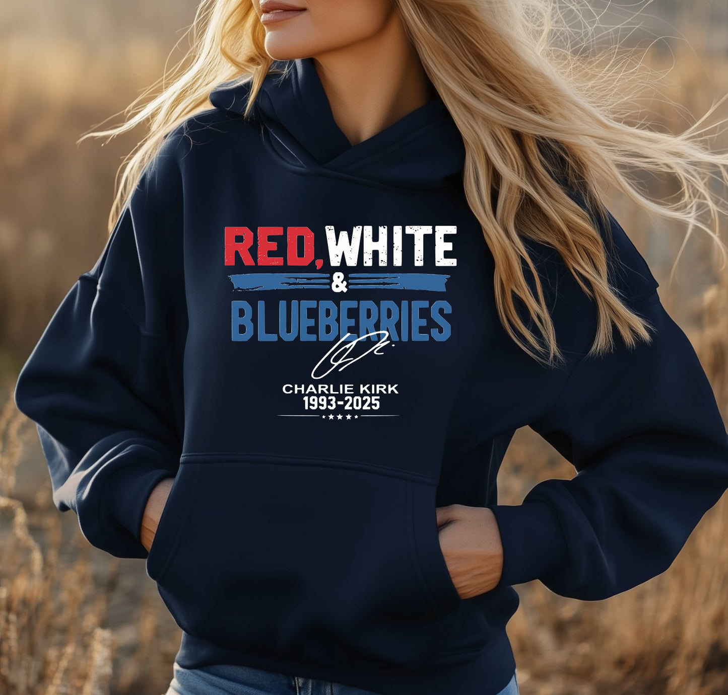 Red, White & Blueberry Hoodie Patriotic