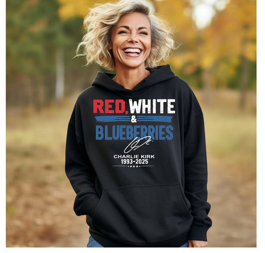 Red, White & Blueberry Hoodie Patriotic