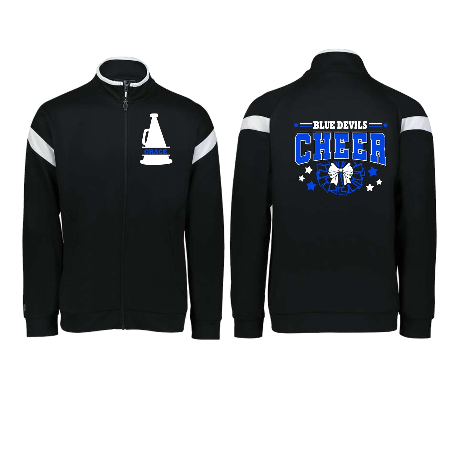 Peotone Cheer track jacket ALL glitter